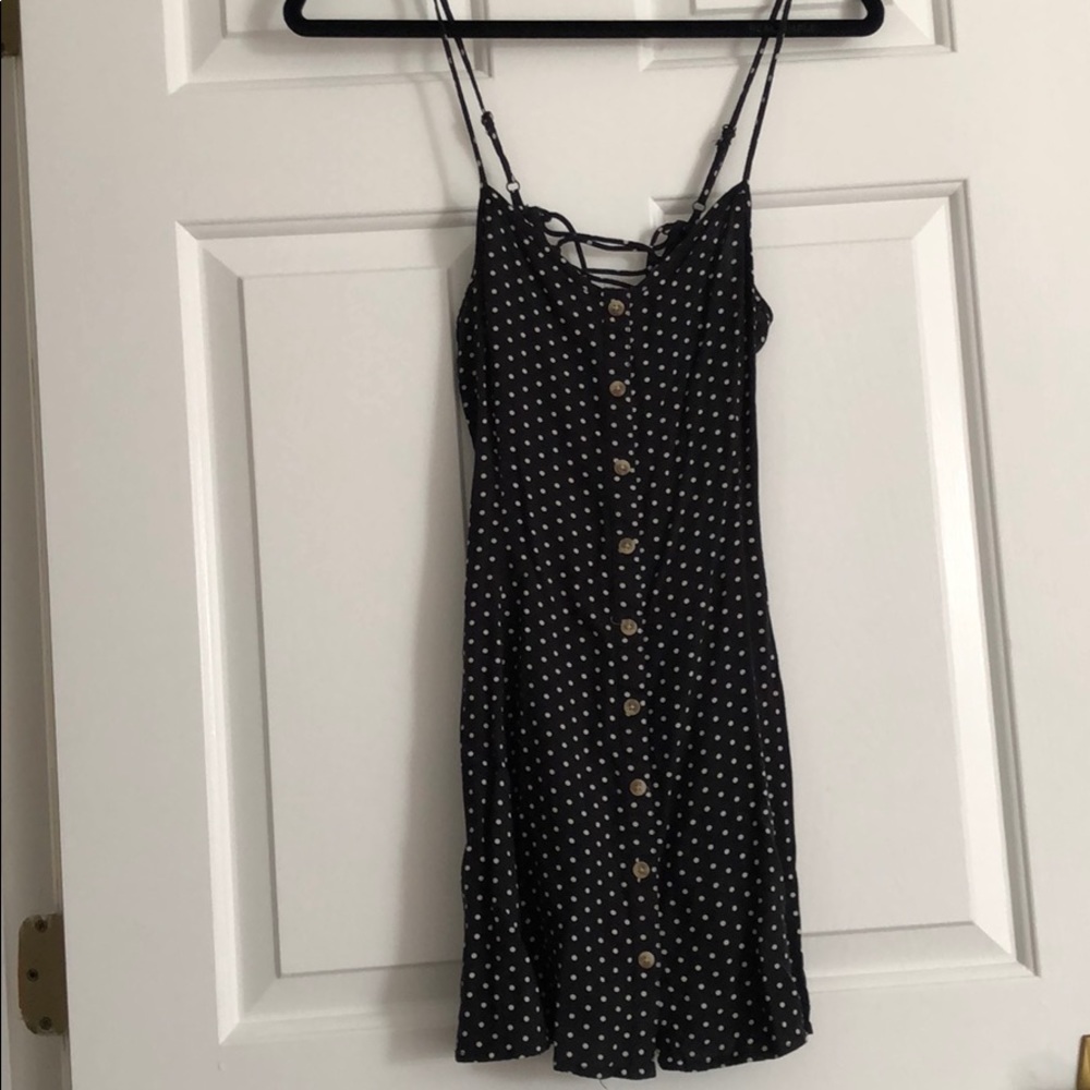 Polka dot mini summer dress